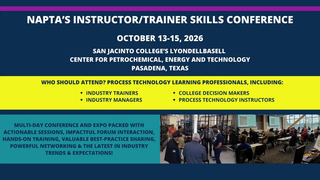 NAPTA’s 2026 Process Technology Training & Education Conference